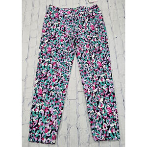 Pappagallo WOMENS SIZE 6 Bright Summer Tropical Floral Print Ankle Pants
